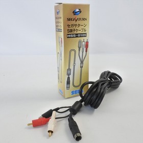 S Video Cable For Sega Saturn HSS-0105 Official Boxed Tested JAPAN Game Ref 3133