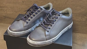 THURSDAY BOOT Herren Premier Abgenutzt Grau Leder Niedrig Freizeitschuh Größe 8,5 - Bild 1 von 7
