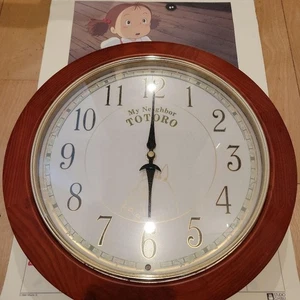 Ghibli My Neighbor Totoro Wall Clock Mechanical music Clock USED Japan - Picture 1 of 3