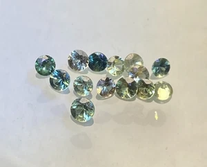2.07 CTS, AUSTRALIAN SAPPHIRES, ROUND DIAMOND CUT, 3 TO 3.6 MM, VVS/VS QUALITY - Bild 1 von 4