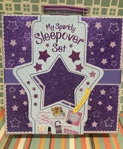 My Sparkly Sleepover Set Include Book Hair Braids Bracelet Kit Nail art More NEW - Picture 1 of 4