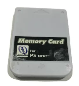 Memory Card Light Gray by InterAct for Playstation 1 - Picture 1 of 5