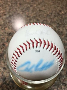 Paul O'Neill & Andy Pettitte handsignierter/signierter Rawlings Baseball mit Hülle - Bild 1 von 9