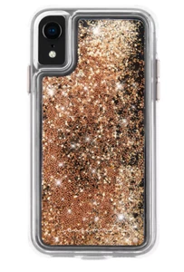 Case-Mate IPHONE Xs Massimo Oro Waterfall Plastica Trasparente Custodia Nuovo - Foto 1 di 4