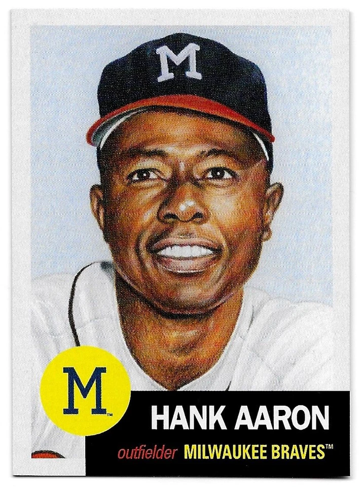 2018 Topps Living Set #46 Hank Aaron Milwaukee Braves SP - Image 1 of 1