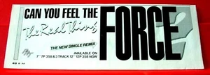 The Real Thing Can You Feel The Force Vintage ORIG 1986 Press/Mag ADVERT 9"x 3.5 - Picture 1 of 3