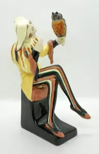 GOLDSCHEIDER Figure Vienna Till Eulenspiegel Owlglass Lorenzl Mnr : 5193 Um 1925 - Bild 1 von 7