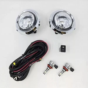 Clear Lens LED Fog Light Kit For 11-17 Toyota Sienna SE Chrome Trim Wires Switch - Picture 1 of 16