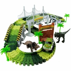 Dinosaur World Amazing Tracks & Car Play Set - Picture 1 of 4