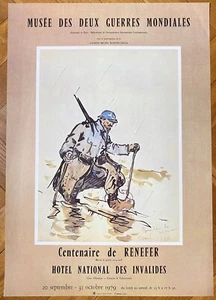 RAYMOND RENEFER EXHIBITION ART POSTER PRINT MUSEE INVALIDES PARIS 1979 VINTAGE - Picture 1 of 21