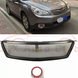 Carbon Fiber Front Bumper Grille Mesh Grill p For Subaru Outback BR 2010-2012 - Foto 1 di 7