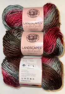 Lion Brand Landscapes Yarn 3 Skeins Desert Spring Free Shipping - Picture 1 of 1