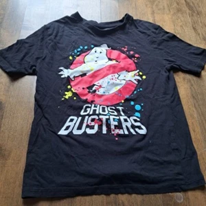 Ghostbusters movie Halloween Size Kids medium Black Cotton T Shirt tee - Picture 1 of 6