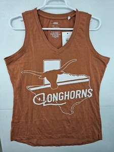 Texas Longhorns Women's Large Sleeveless V-Neck T-Shirt NWT Pressbox - Picture 1 of 2