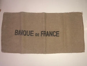 Geldsack Original Banque de France Geldbeutel Münzsack Groß Top - Bild 1 von 3