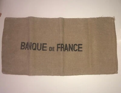 Geldsack Original Banque de France Geldbeutel Münzsack Groß Top - Bild 1 von 3