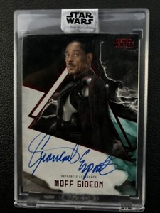 2021 Topps Star Wars Stellar 1/1 Red  Giancarlo Esposito Auto Autograph RARE!!!