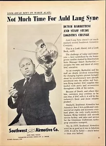 Southwest Airmotive Dutch Barbettini Vintage Print Ad 1959 - Picture 1 of 6