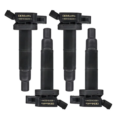 4Pcs Ignition Coils For Toyota Camry Lexus Scion Pontiac 2.0 2.4 L4  2001-2015 - Image 1 of 4