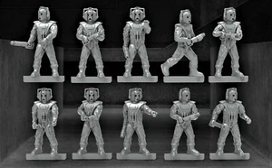 Vintage Blechdose Herren x5 28mm Starsaga Stargrave fünf Parsecs von zu Hause Planet28 - Bild 1 von 4