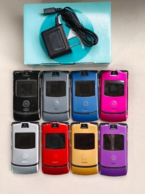 99%N ew Motorola RAZR V3 UNLOCKED GSM Bluetooth MP4 video Flip Mobile Phone - Image 1 of 4