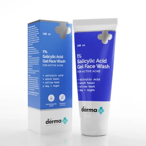The Derma Co.1%Salicylic Acid Face Wash for Active Acnewith Salicylic Acid 100ml - Picture 1 of 5
