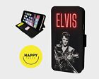 ELVIS PLAYING GUITAR ICON  - Faux Leather Flip Phone Case Cover - iPhone/Samsung