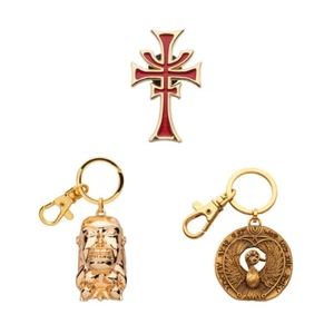 Indiana Jones Dial of Destiny Set, Talismán y Llavero Ídolo 3D, Pin de Hermandad - Imagen 1 de 1