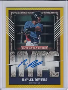 RAFAEL DEVERS 2015 Elite Extra Edition Hype Gold AUTO #'d 3/5 RC RARE RED SOX - Picture 1 of 2