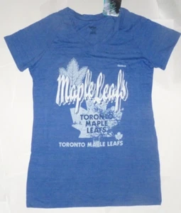 NEW NHL Toronto Maple Leafs Ice Hockey T Shirt Women Ladies L Large Tri Blnd NWT - Picture 1 of 1