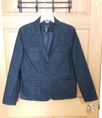 Chaqueta vaquera Attention totalmente forrada lavado oscuro - Para mujer 14 Foto 1 de 4