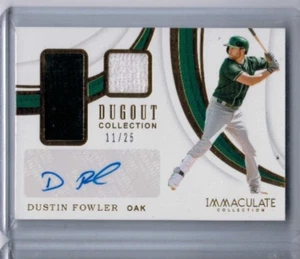 Immaculate Collection Dustin Fowler Dugout Collection 2019 reliquia automática #'ed 25/11 - Imagen 1 de 1