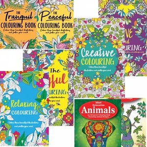 Colouring Book Adult Anti-Stress Relax A4 Mental Health Creative - Picture 1 of 19