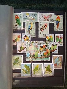 Colección de estampillas de Worldwide Álbum Birds de 1961 - Imagen 1 de 11