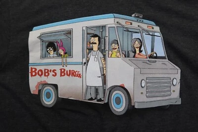 Bob's Burgers Food Truck Belcher Gray T Shirt Men's Size M Ripple Junction - Image 1 of 4