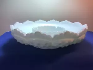 1970 Fenton Milchglas Nagel Aschenbecher/Kerzenhalter/Mittelstück Relish 456 - Bild 1 von 8