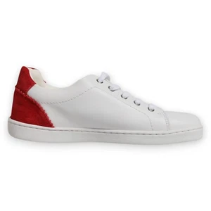 Dolce & Gabbana Kinder Schuhe Weiß Rot Leder Schnürschuhe Sneaker EU30/US12,5 350usd - Bild 1 von 11