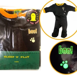 Nuevo Halloween Boo Bebé Disfraz Dormir N Jugar Objetivo Brillo Mameluco Oscuro 3-6 Meses - Imagen 1 de 11