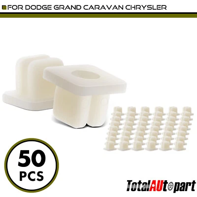 50Pcs Radiator Grille Nut Retainer Clips for Dodge Grand Caravan #8 or #10 Nylon - Image 1 of 4