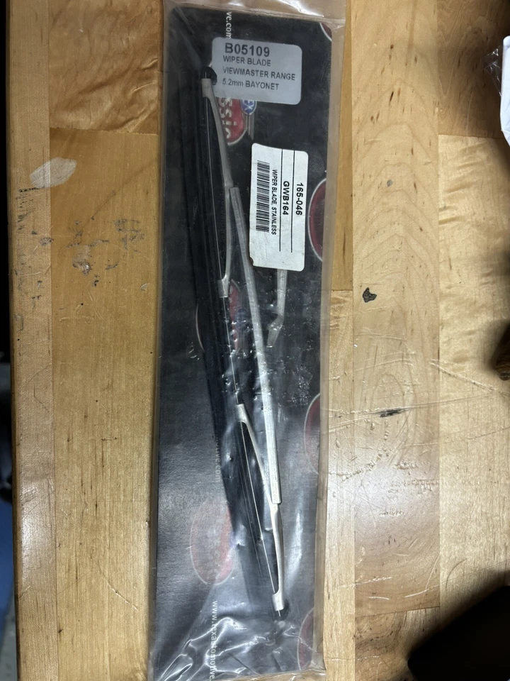 Escobilla limpiaparabrisas inoxidable 165-046 GWB164 B05109 NOS 9 pulgadas 1 Foto 1 de 4