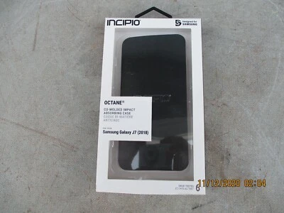 Funda Impacto Incipio Octano CO-Moldeada Para Samsung Galaxy J7 (2018) NEGRA NUEVA EN PAQUETE Foto 1 de 4
