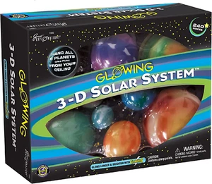 Great Explorations | 3-D Solar System Glow In The Dark Ceiling Hanging Kit 3D Pl - Picture 1 of 12