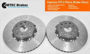 Front Brake Discs For Impreza Sti WRX Brembo Type Fit 2 Piece Lightweight 326mm - Picture 1 of 5