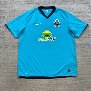 Camiseta de Colección Nike Porto XL Azul Negro Fútbol 2008 2009 Visitante Fútbol Swoosh Kit Para Hombres - Imagen 1 de 13