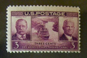 US 3¢ stamp SC#856 25th Anniversary of Panama Canal MH 1939 - Picture 1 of 1