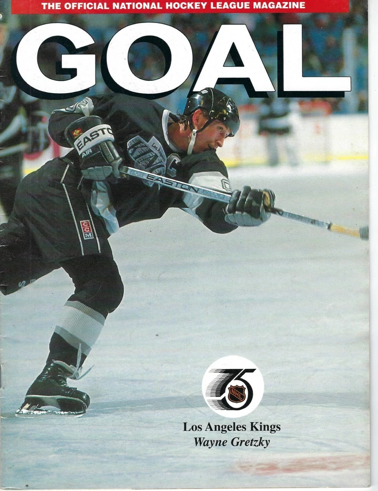 1991 Goal Magazine hockey Wayne Gretzky, Los Angeles Kings, behind the scenes VG - Image 1 of 1