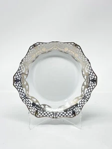 L’Objet Alençon Suppenschüssel 8” Platin Porzellan Paris Luxus Fine China France - Bild 1 von 7