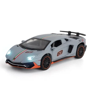 1:32 Lamborghini Aventador LP780-4 Model Car Diecast Toys for Kids Boys Grey - Picture 1 of 6