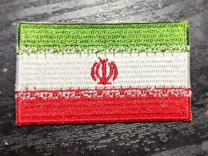 PARCHE Bordado Bandera del País Iraní IRANÍ Insignia *NUEVO* MEZCLA Y COMBINA COMPRA 3 OBTÉN 2 F - Imagen 1 de 1