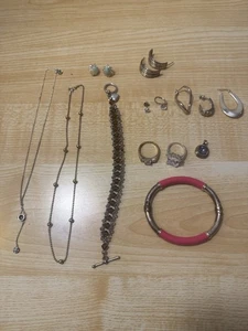 .925 Sterling Mixed Lot 14 Pieces - Picture 1 of 10